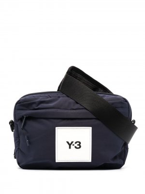 Поясная сумка с нашивкой-логотипом Y-3. Цвет: синий