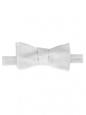 КОЛЛЕКЦИЯ Шелковый галстук-бабочка в горошек , серый Saks Fifth Avenue