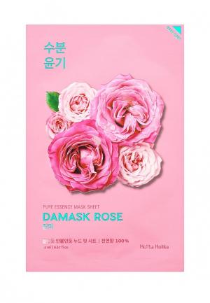 Маска для лица Holika тканевая Увлажняющая Pure Essence дамасская роза
