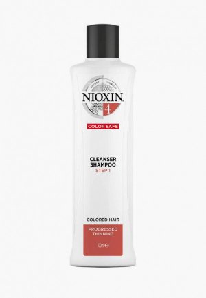 Шампунь Nioxin для очищения волос система 4, 300 мл. Цвет: прозрачный