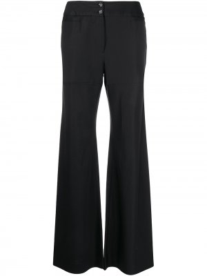 Расклешенные брюки средней посадки Dolce & Gabbana Pre-Owned. Цвет: черный