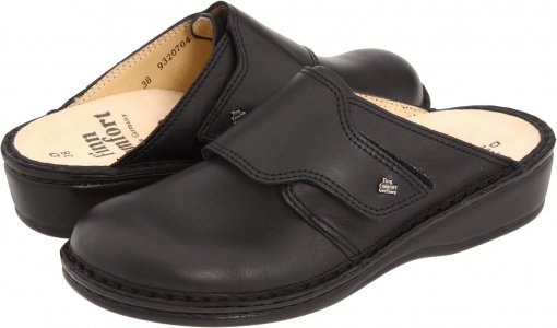 Сабо Aussee - 82526 , цвет Black Leather Soft Footbed Finn Comfort