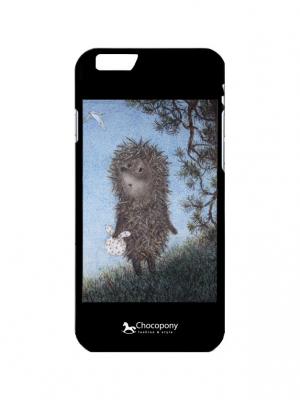 Чехол для iPhone 6/6s  Ежик в сумерках Арт. Black6-114 Chocopony. Цвет: черный