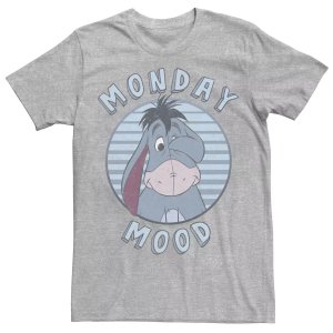 Мужская футболка с изображением Винни-Пуха и Иа Monday Mood Disney