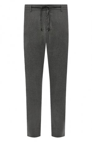 Шерстяные брюки Canali. Цвет: серый