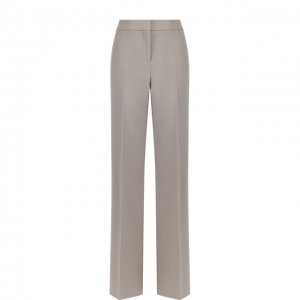 Шерстяные расклешенные брюки со стрелками Bottega Veneta. Цвет: серый