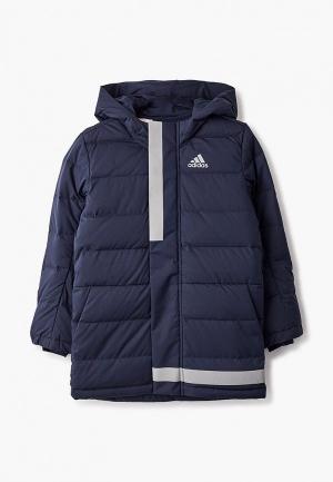 Пуховик adidas YK J C.R. JKT. Цвет: синий