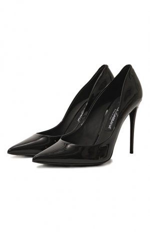 Кожаные туфли Cardinale Dolce & Gabbana. Цвет: чёрный