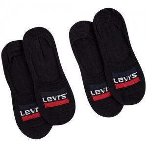 Носки Levis, 2 пары, размер 35, черный Levi's. Цвет: черный