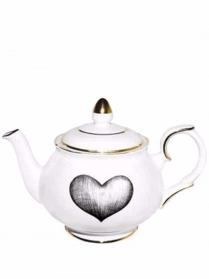 Заварочный чайник Love Heart Rory Dobner. Цвет: белый