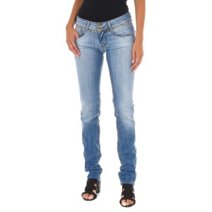 Длинные джинсовые брюки с узким краем 10DB50159 женщина MET