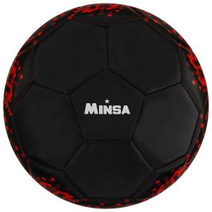 Мяч футбольный minsa, размер 5, pu, вес 368 г, 32 панели, 3 слоя, машинная сшивка MINSA