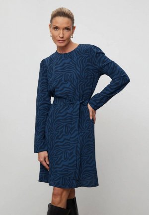 Платье Emka. Цвет: синий