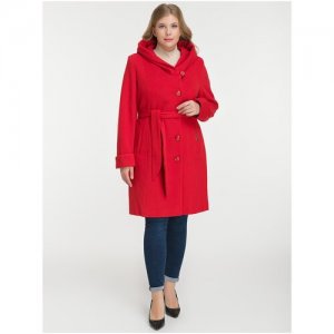 Пальто , размер 48/173, красный МарТекс. Цвет: красный