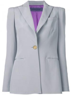Пиджак с заостренными отворотами Emanuel Ungaro Pre-Owned. Цвет: серый