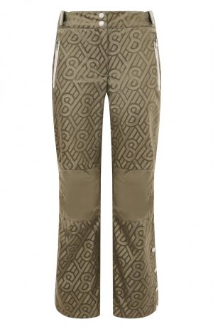 Утепленные брюки Yves Salomon. Цвет: хаки