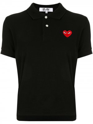 Рубашка-поло с нашивкой-логотипом Comme Des Garçons Play. Цвет: черный
