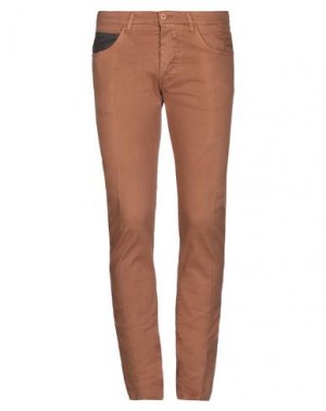 Джинсовые брюки OFFICINA 36. Цвет: коричневый