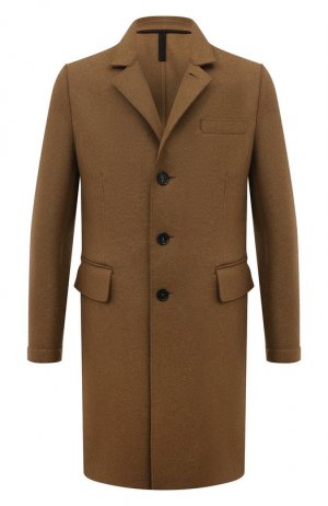 Шерстяное пальто Harris Wharf London. Цвет: бежевый