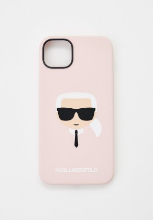 Чехол для iPhone Karl Lagerfeld 14 Plus. Цвет: розовый