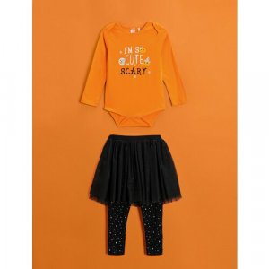 Комплект одежды , размер 18-24 месяцев, оранжевый KOTON. Цвет: оранжевый