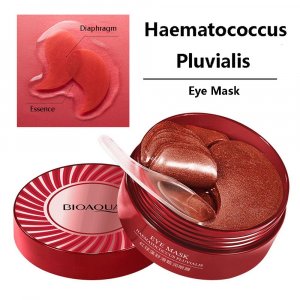 60 шт. Haematococcus Pluvialis, укрепляющая маска для кожи вокруг глаз, увлажняющие патчи глаз и питание кожи, нежная, эластичная, отбеливающая уход за глазами Bioaqua