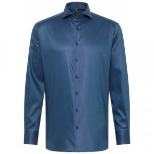 Рубашка , размер 44, синий Eterna. Цвет: синий