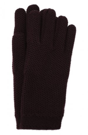 Кашемировые перчатки Loro Piana. Цвет: фиолетовый