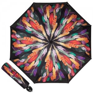 Зонт складной женский 500-OC Penna Baldinini. Цвет: микс/черный