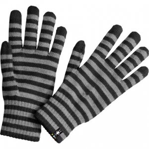 Полосатая перчатка-лайнер , черный Smartwool