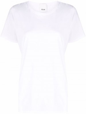 Short-sleeve cotton T-shirt Allude. Цвет: белый