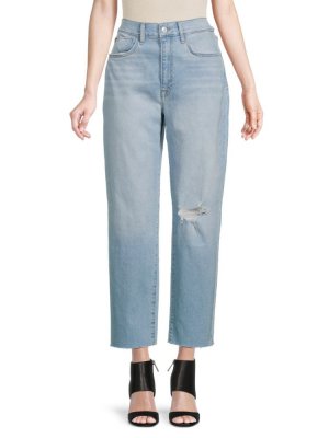 Прямые джинсы до щиколотки с высокой посадкой Kass , синий Hudson