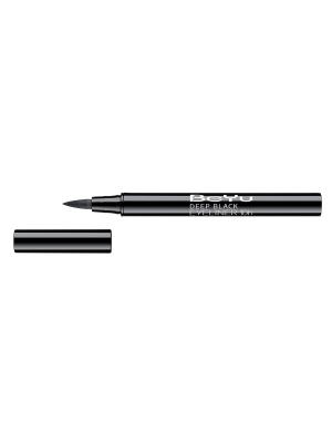 Подводка-фломастер угольно-черная для век Deep black eye liner long lasting № 1, 1,2 мл BEYU. Цвет: черный