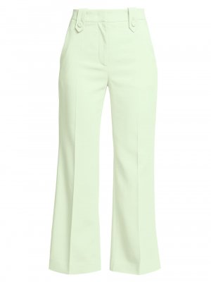 Укороченные расклешенные брюки 60-х годов, зеленый Moschino