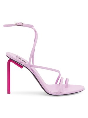 Кожаные сандалии Allen с ремешками , цвет Pink Fuchsia Off-White