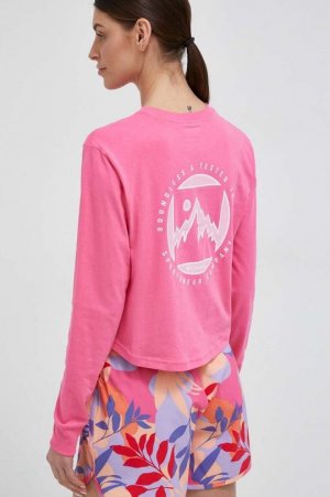 Хлопковая рубашка с длинными рукавами , розовый Columbia