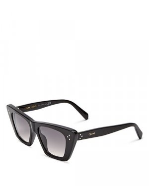 Солнцезащитные очки «кошачий глаз», 51 мм , цвет Black CELINE