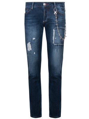 Зауженные джинсы с цепочкой PHILIPP PLEIN