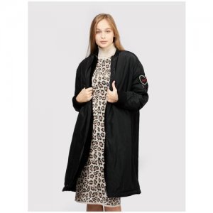 Пальто с меховой подкладкой оверсайз RU 50 / EU 44 XL Be Blumarine. Цвет: черный