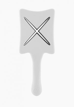 Расческа ikoo paddle X pops platinum white. Цвет: белый