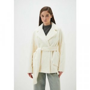 Пальто , размер 48, белый Louren Wilton. Цвет: белый