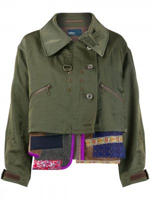 Деконструированная куртка со вставками Kolor. Цвет: зеленый