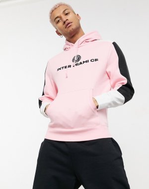 Розовый флисовый худи MLS Inter Miami Fusion-Розовый цвет Mitchell & Ness