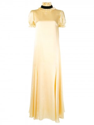 Платье макси Elliptical Macgraw. Цвет: желтый