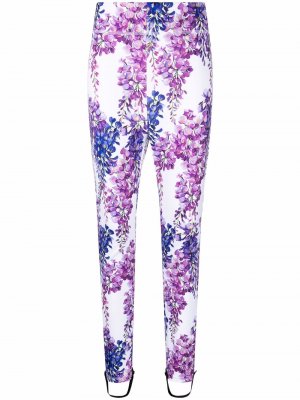 Floral print stirrup leggings Dolce & Gabbana. Цвет: фиолетовый