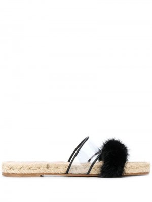 Эспадрильи с ремешками Solange Sandals. Цвет: черный