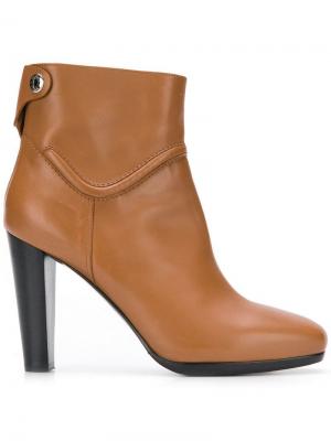 Ботинки с высоким каблуком pre-owned Hermès. Цвет: коричневый