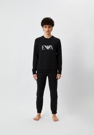 Костюм домашний Emporio Armani. Цвет: черный