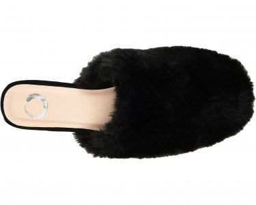 Туфли на плоской подошве Faux Fur Evelin Mule , черный Journee Collection