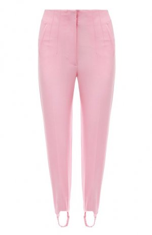 Шерстяные брюки со штрипками Giuseppe di Morabito. Цвет: розовый